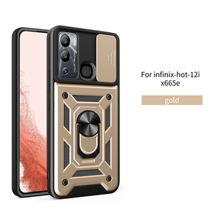 เคสกันกระแทกสำหรับ Infinix Hot 12i พร้อมที่ยึดแม่เหล็กในรถยนต์และขาตั้งแบบวงแหวน สำหรับ Infinix Hot 20S - Product Image 4