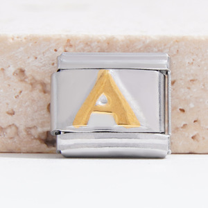 Italian Modular Stainless Steel Bracelet 26 Letter Alphabet Charms DIY Unisex Jewelry Gift Accessory - Product Image 3