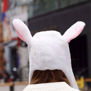 Mode coréenne vente en gros <span class=keywords><strong>bonnet</strong></span> de lapin d'hiver en vrac chapeau de lapin oreilles de lapin en mouvement pour filles - Product Image 6