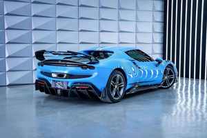 Nouveau kit de carrosserie en fibre de carbone sec pour <span class=keywords><strong>Ferrari</strong></span> 296GTB à BatFury Aero Style comprend un capot de capot de diffuseur arrière à lèvre avant - Product Image 5