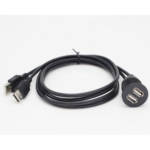 สายต่อขยาย <span class=keywords><strong>USB</strong></span> <span class=keywords><strong>2</strong></span>.0 แบบ <span class=keywords><strong>2</strong></span> พอร์ต ชนิด<span class=keywords><strong>ตัวผู้</strong></span>-ตัวเมีย พร้อมระบบชาร์จเร็ว 3A สำหรับติดตั้งในรถยนต์แบบฝังในแผงหน้าปัด  พอร์ตชาร์จ <span class=keywords><strong>USB</strong></span> แบบ PVC - Product Image 5