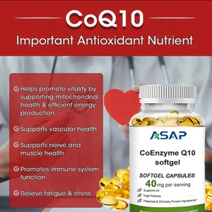 Cápsula de cápsulas blandas de coenzima Q10 de suplementos de etiqueta privada OEM ODM para la salud del corazón - Product Image 2