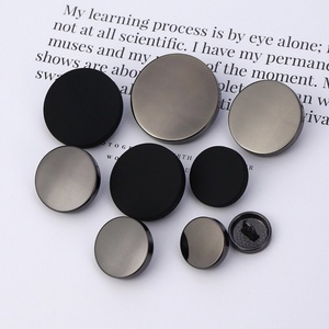 High Quality Alloy Sewing <b>Button</b> Round Round Shank With Customized Colors Plating for Women's Coat Jacket Jeans - Product Image 4