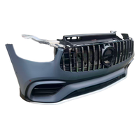 Bumper Plastik Lengkap dengan Kit Radiator untuk Mercedes-Benz GLC Cocok untuk GLC63 253 AMG-Pemasangan Bolt-On Universal
