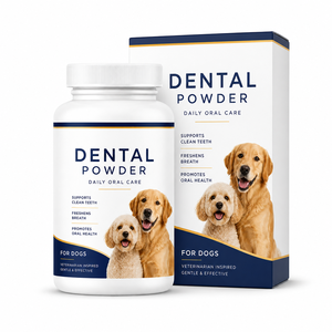 Polvo Dental para Perros Plaque Defense, Soluciones Llave en Mano, Fórmula Personalizada de Marca Privada, Cuidado Bucal sin Cepillado - Product Image 1