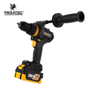 Perceuse à percussion sans fil PEGATEC 20V, industrielle, 54 Nm, 2,0 Ah Li-Ion, 2 vitesses, 20+1+1 réglages de couple, mandrin sans clé, béton/carrelage/<span class=keywords><strong>bois</strong></span>/métal - Product Image 3