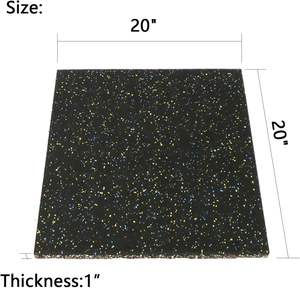 Baldosas de goma de colores personalizables, alfombrillas de rompecabezas antideslizantes resistentes al desgaste para escuelas, gimnasios, hospitales, patios europeos - Product Image 3