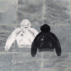 Sudadera con Capucha Extra Grande con Estampado Personalizado para Hombre - Sudadera Informal con Logotipo Personalizado en Blanco y Negro - Product Image 1