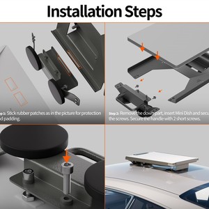 Support universel à ventouse Starlink Mini, support magnétique pour camping-car, bateau, toit de voiture et toit ouvrant - Product Image 4