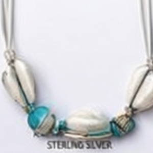 Turquoise Shell <b>Beaded</b> <b>Bracelet</b> Sterling Silver Bohemia Style Unisex Fashion Accessory - Product Image 6