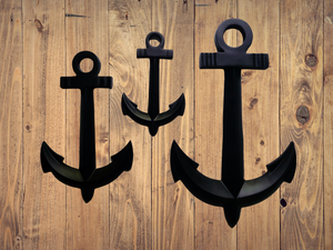 Ancla de barco negro colgante de pared decorativo náutico Vintage ancla antigua - Product Image 2