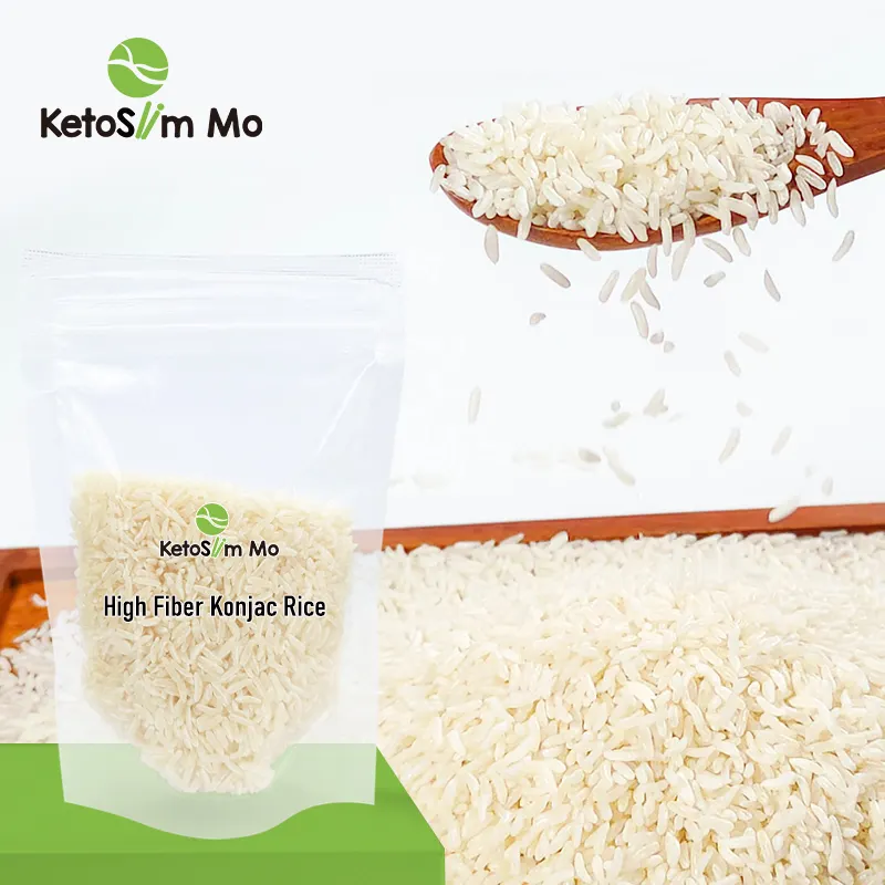 Farine de konjac Keto-Friendly Substitut de repas pratique Riz konjac à haute teneur en fibres