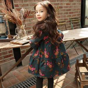 เสื้อผ้าเด็กขายส่ง แฟชั่นเกาหลี ชุดเดรสเด็กผู้หญิงลายดอกไม้ - Product Image 4