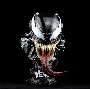 Indoor Outdoor Life Size Estátua Resina Escultura Marvel Movie Character Resina Venom Estátua do Busto para Decoração