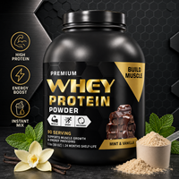Poudre de protéines de lactosérum pour la prise de masse musculaire, marque privée OEM, formule personnalisable, emballage pour les passionnés de fitness