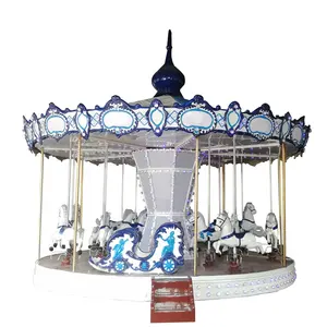Vintage Big Cheap Family Rides Theme Park Carnival Kiddie Carousel Horse Park Games Machines