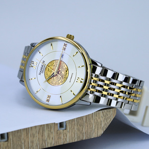 1Customized Luxury Stainless Steel Miyota <b>Automatic</b> Mechanical Water Resistant <b>Chronograph</b> Men's Watch Pointer Dial 20mm Band - Product Image 1
