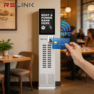 Estación de Carga Compartida con 24 Ranuras y 300W de Salida, con Pantalla LED para Aeropuertos, Hoteles y Restaurantes - Product Image 3