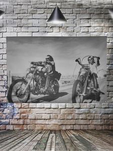 Póster Decorativo <span class=keywords><strong>de</strong></span> la Película Easy Rider, Bandera Decorativa para el Hogar con <span class=keywords><strong>4</strong></span> Ojales en las Esquinas, 3x5 Pies - Product Image 5