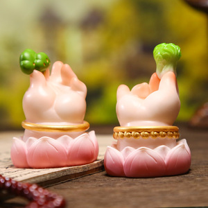 Figurine créative de la main de Bouddha en résine, artisanat zen, décoration de bureau, cadeau pour la maison, sculpture artistique - Product Image 2