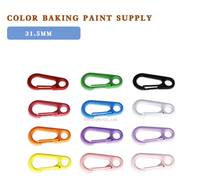 Lot de fermoirs mousquetons colorés en métal pour colliers, ceintures, connecteurs de porte-clés DIY et accessoires de sac