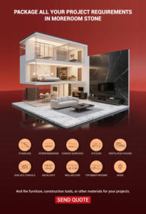 Dalles de sol en porcelaine effet marbre beige, pierre frittée 2800x1200mm, brillantes, pour murs et sols de villas et projets. - Product Image 6