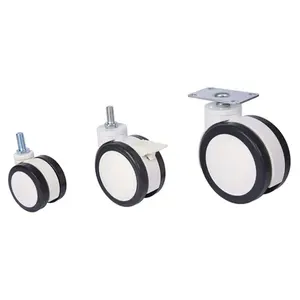 Aman 4 buah <span class=keywords><strong>Stryker</strong></span> roda kastor medis tempat tidur rumah sakit kualitas tinggi 3-fungsi desain Plastik Modern - Product Image 1