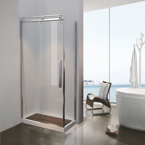 Bon prix Cabines de douche coulissantes <span class=keywords><strong>d</strong></span>'<span class=keywords><strong>angle</strong></span> 90x90cm Cabine de douche en verre de sécurité 6mm Espace optimisé Écran de bain sur mesure - Product Image 3