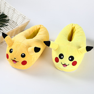 Nouvelles Chaussures en Peluche pour Enfants, Motif Dessin Animé Mignon Pokémon <span class=keywords><strong>Pikachu</strong></span>, Chaussures d'Intérieur Chaudes pour l'Automne et l'Hiver, Vente en Gros, Durables - Product Image 3