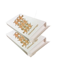 Boîtes de fenêtre d'emballage de chocolat Noir Blanc UV Avantage Feuille Wraps Boîte d'emballage en papier de chocolat