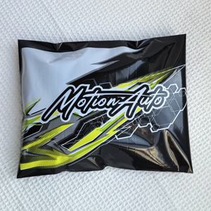 Прямая поставка с завода, индивидуальная печать, эко-Экспресс переработанная черная почтовая отправка, Полиэтиленовая Курьерская сумка, почтовая сумка для отправки - Product Image 5