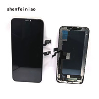 Écran LCD noir complet pour iPhone X XR XS Max 11 11 Pro 12 13 14 15 Plus Mini – Remplacement d'écran tactile avec IC