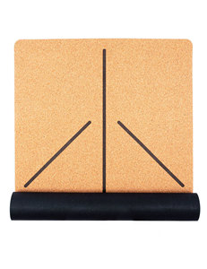 <span class=keywords><strong>Tapis</strong></span> de yoga en liège Sansd Alignement imprimé Oeillets écologiques <span class=keywords><strong>Tapis</strong></span> d'impression Fitness foncé <span class=keywords><strong>Tapis</strong></span> de yoga en liège mat Tpe - Product Image 2