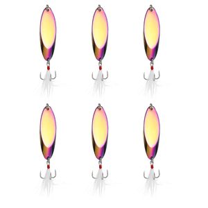 Señuelo de pesca metálico de 1.5g - 42g para lubina, cebo de agua dulce con lentejuelas, cuchara giratoria, 6 colores, señuelos duros para pesca. - Product Image 1
