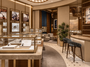 Luxury Watch Store Interior Design Custom Walnut Brass Glass <b>Display</b> <b>Cabinets</b> Turnkey Boutique Retail Fixtures Showroom Solution - Product Image 2