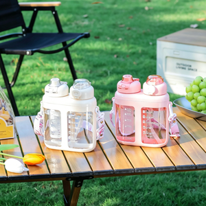 1600ml Reusable Leak-Proof Eco-Friendly Plastic Water <b>Bottle</b> with <b>Straw</b> - Product Image 5