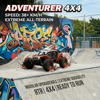 Voiture télécommandée tout-terrain 38 km/h, échelle 1/16, haute vitesse, rechargeable, légère, aimant puissant, réponse précise, longue autonomie