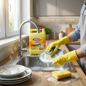 Detersivo per Piatti Ecologico al Profumo di Limone 1,5kg, Ingredienti 15-30%, Potente Contro il Grasso, Produzione Diretta - Product Image 4