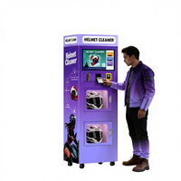 Distributeur automatique de nettoyage de casques personnalisé avec paiement par QR code, écran tactile et prise en charge SDK