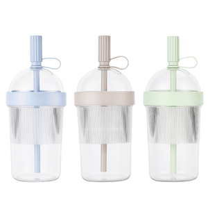 Novo Copo Plástico de Grande Capacidade de 540ml com Canudo, Garrafa de Água Portátil para Café, Matcha e Chá com Leite, 15 Cores Disponíveis - Product Image 5