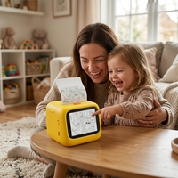 Impresora de Códigos de Barras Creativa con IA para Niños, Impresora de Fotos Instantánea con Control por Voz, 21 Idiomas, Topjoy en Stock