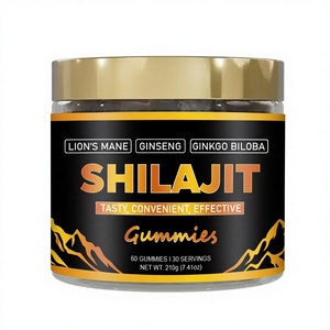 OEM Halal Shilajit 4-in-1 Gummies Energy &amp; Immune Support Private Label Adult Ashwagandha Sea Moss Lions Mane - Product Image 1
