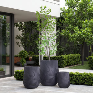 Nouvelle conception, vente en gros, pots de fleurs en argile fibreuse écologiques et durables, pots de plantes de style moderne personnalisés pour l'extérieur et l'intérieur - Product Image 2