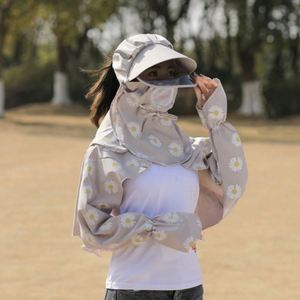 Sombreros de Verano para Mujer con Protección Facial y para el Cuello, Mangas Largas Transpirables, Chales para Pesca, Ciclismo y Protección Solar - Product Image 5