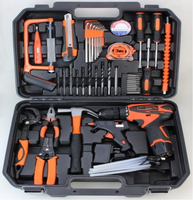 Ensemble d'outils ménagers 51 pièces Boîte d'outils multifonctionnels pour la réparation automobile