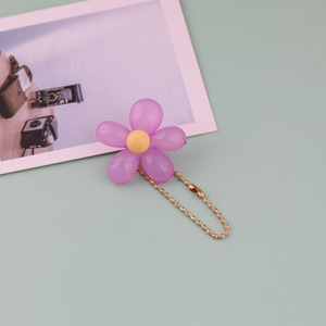 Chaîne de fleurs en acrylique colorée pour sac et pendentif d'écouteurs, accessoire de bijouterie, collection Printemps 2024, origine Yiwu - Product Image 4