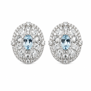 Juego de Joyería UM de Plata 925 con Espinela Cultivada en Laboratorio Misty Jiangnan, Chapado en Oro de 18K, Regalo de Compromiso (Aretes + Colgante) - Product Image 2