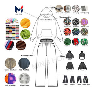 Usine personnalisé blanc léger diverses couleurs sans cordon de serrage hommes Boxy Hoodies - Product Image 2