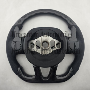 Volant de direction en cuir perforé en fibre de carbone de qualité supérieure, nouveau design, pour Dodge Challenger SRT - Product Image 5