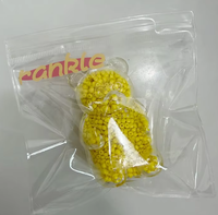AMSR Macaron Bear Balle Squishy à Rebond Lent, Jouet Anti-Stress à Presser à la Main, Façonnable avec Perles, Vente en Gros